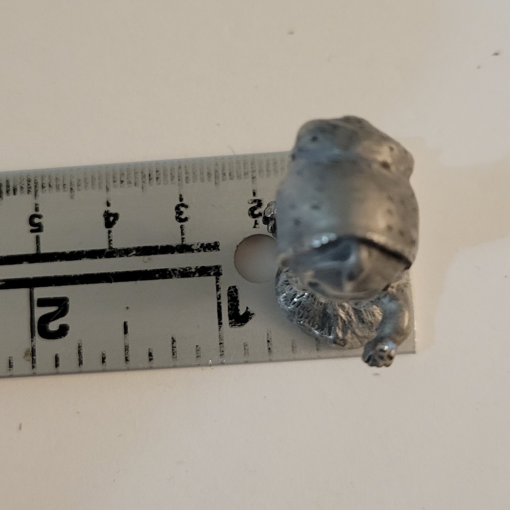 Hallmark Little Gallery Fine Pewter Girl w Bird Figurine Miniature - Picture 7 of 9
